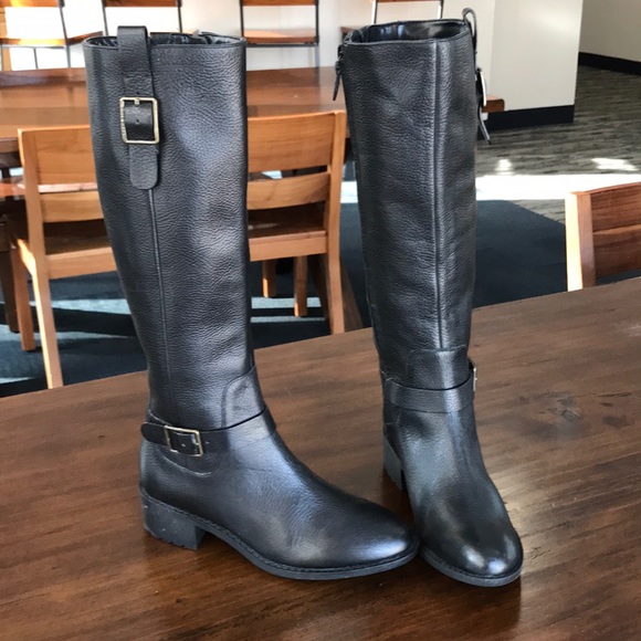 Cole Haan Genuine Black Leather 6B combat boots - Picture 6 of 8